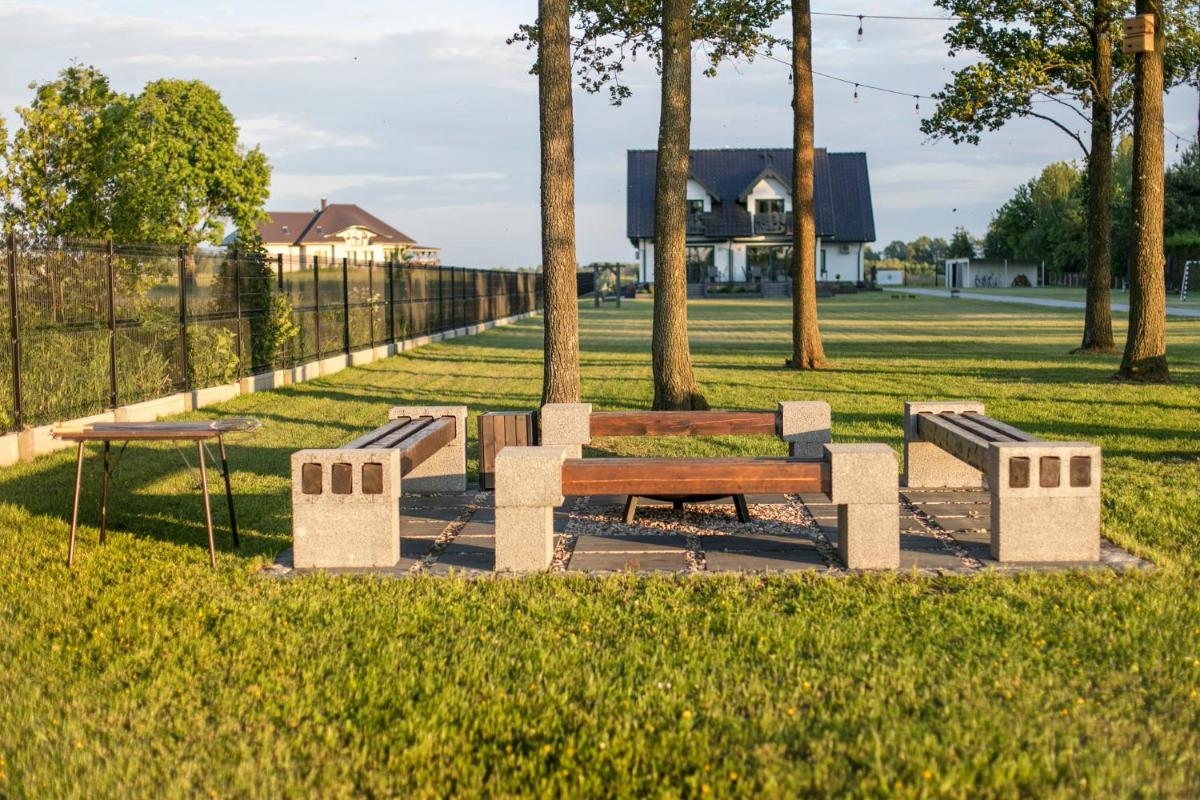 outdoor BBQ area