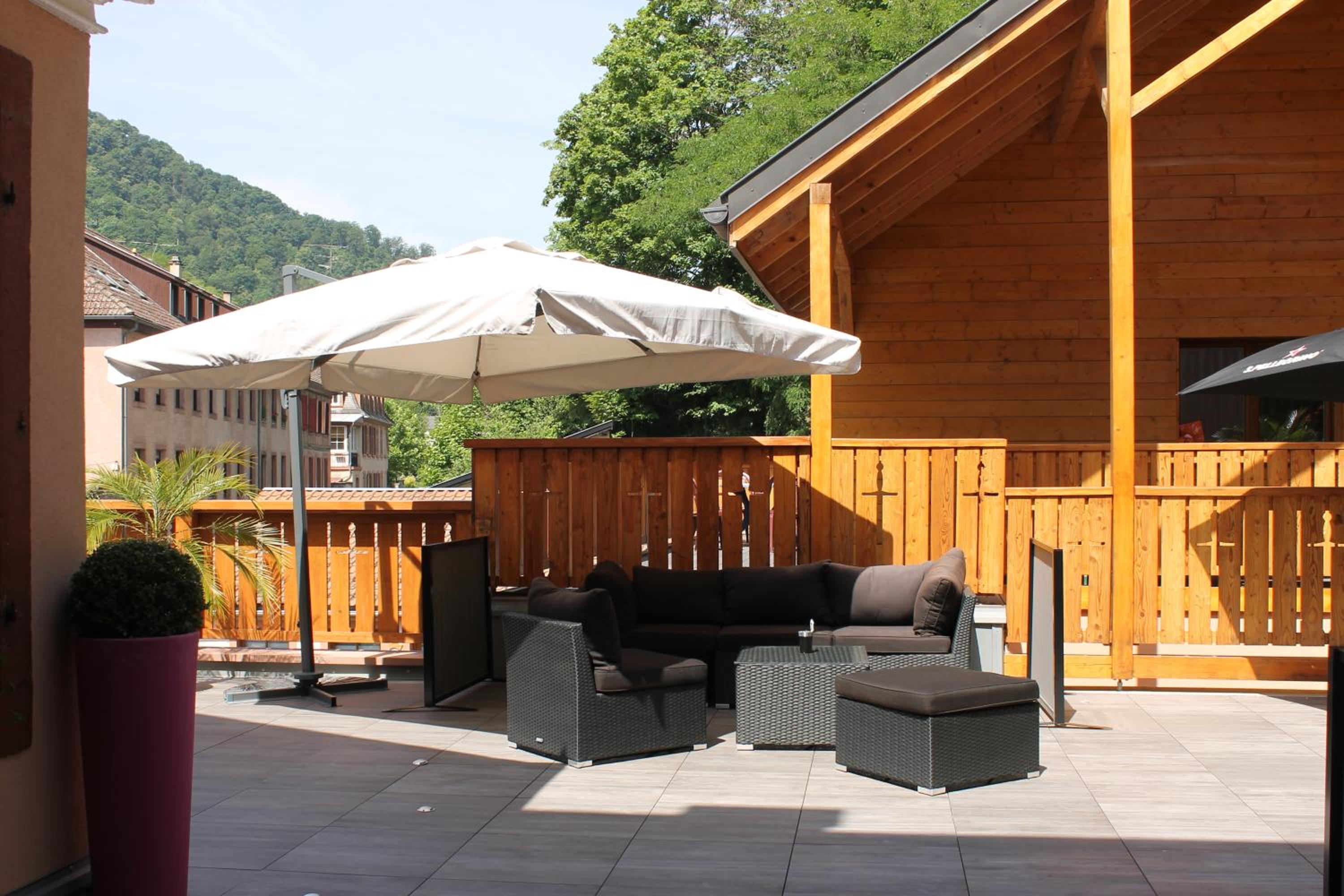 outdoor BBQ area