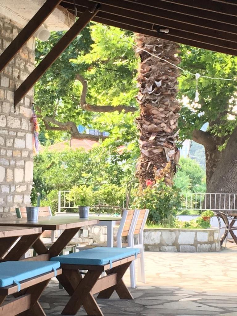 outdoor BBQ area