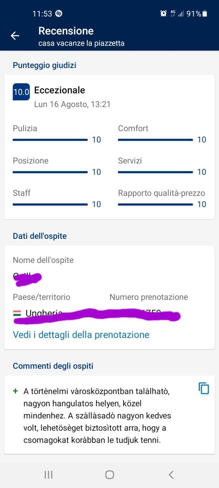 casa vacanze la piazzetta