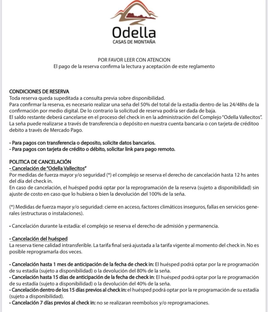 Odella Casas de Montaña en Vallecitos