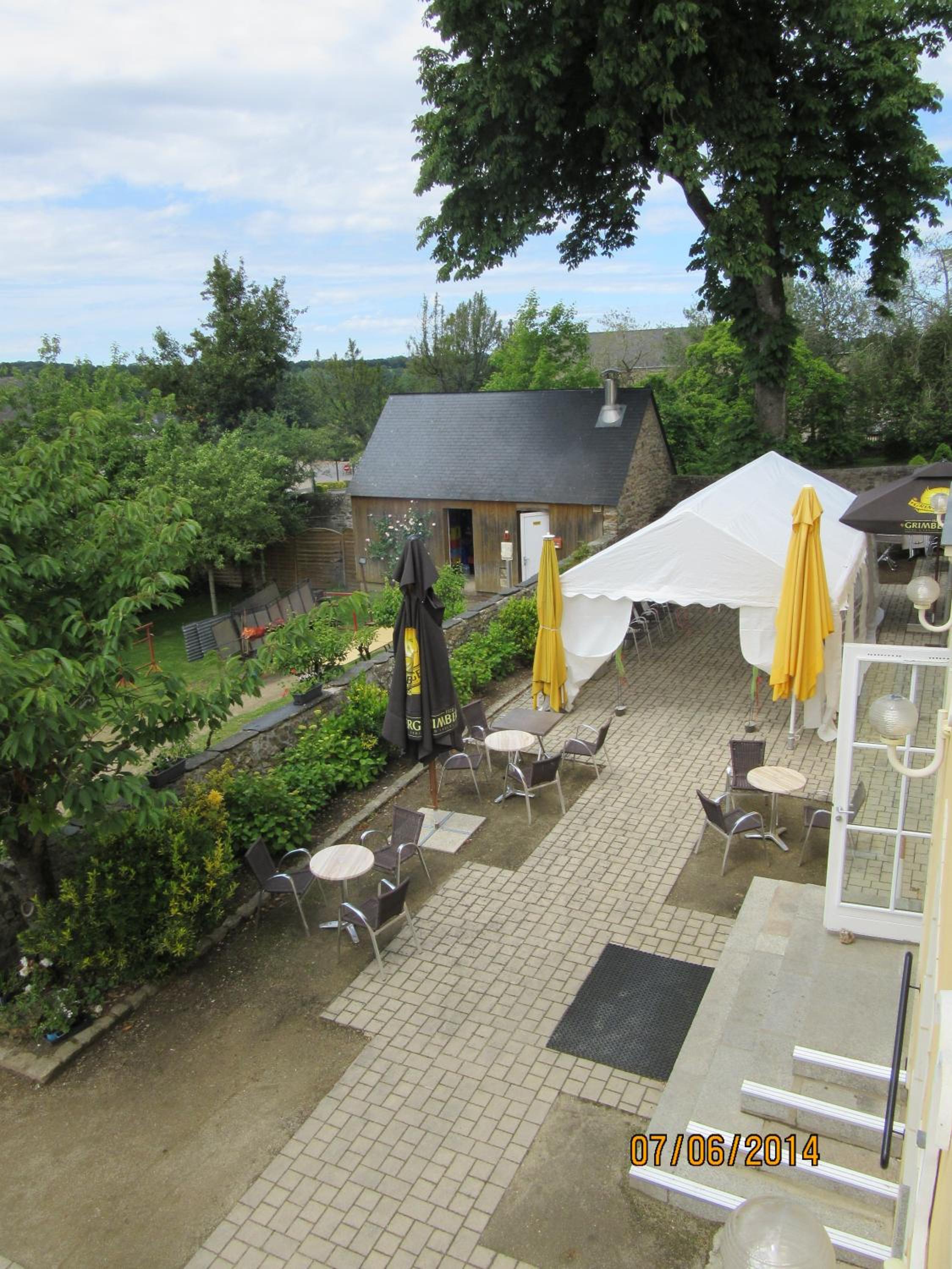 outdoor BBQ area