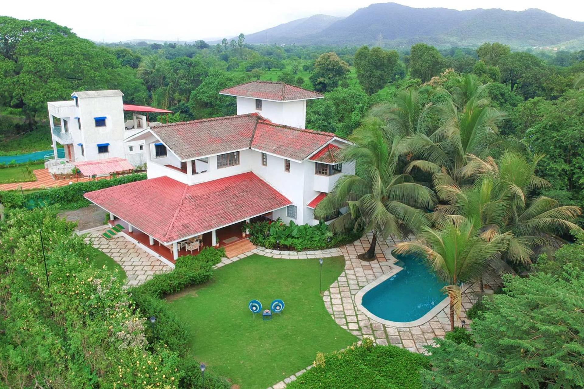 StayVista at Boho Banyan with Pvt Pool & Garden view 2