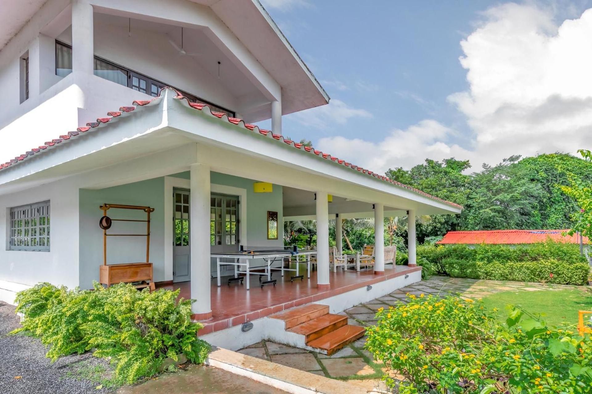 StayVista at Boho Banyan with Pvt Pool & Garden view 4