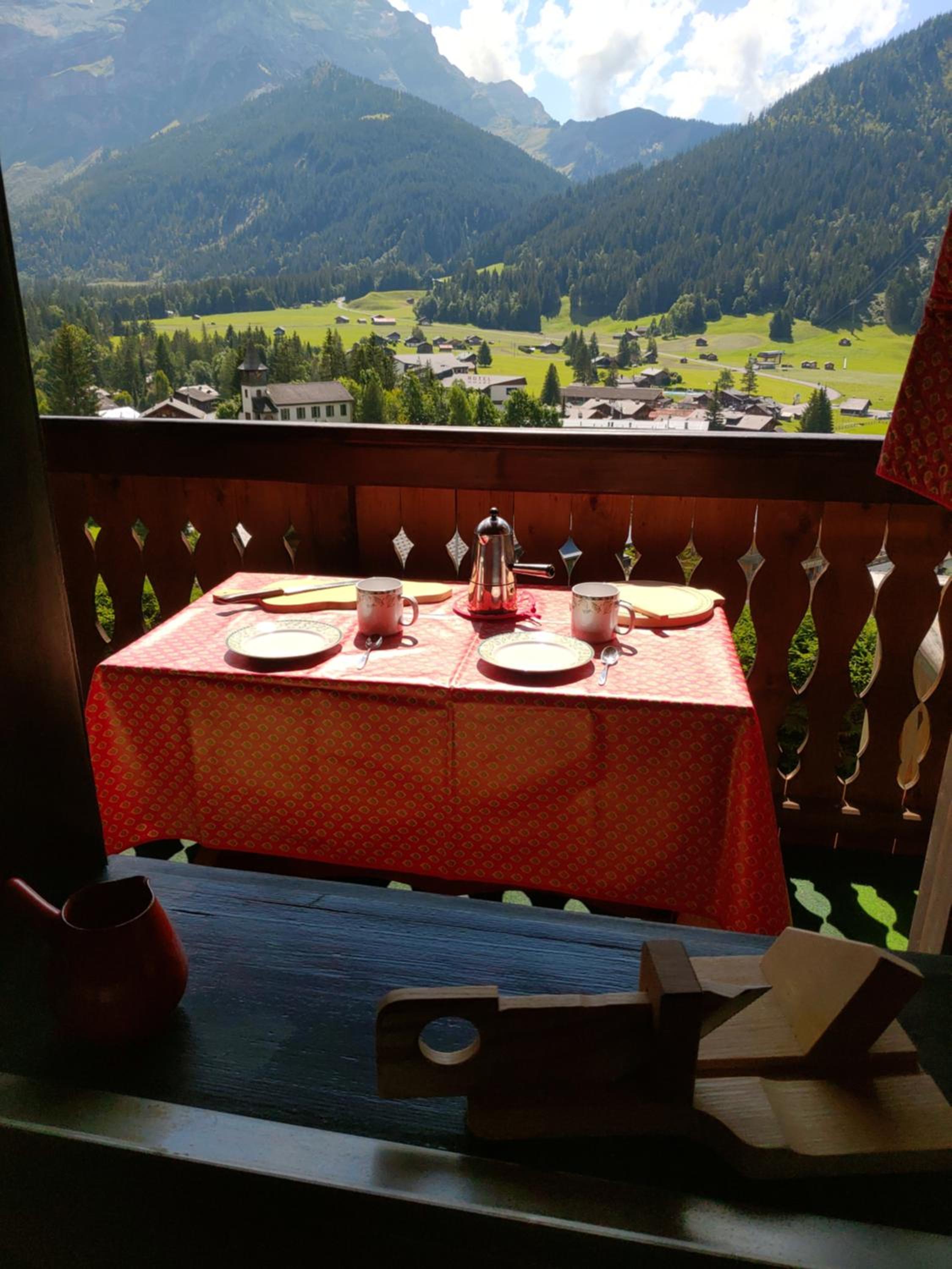Studio avec vue splendide sur les Diablerets