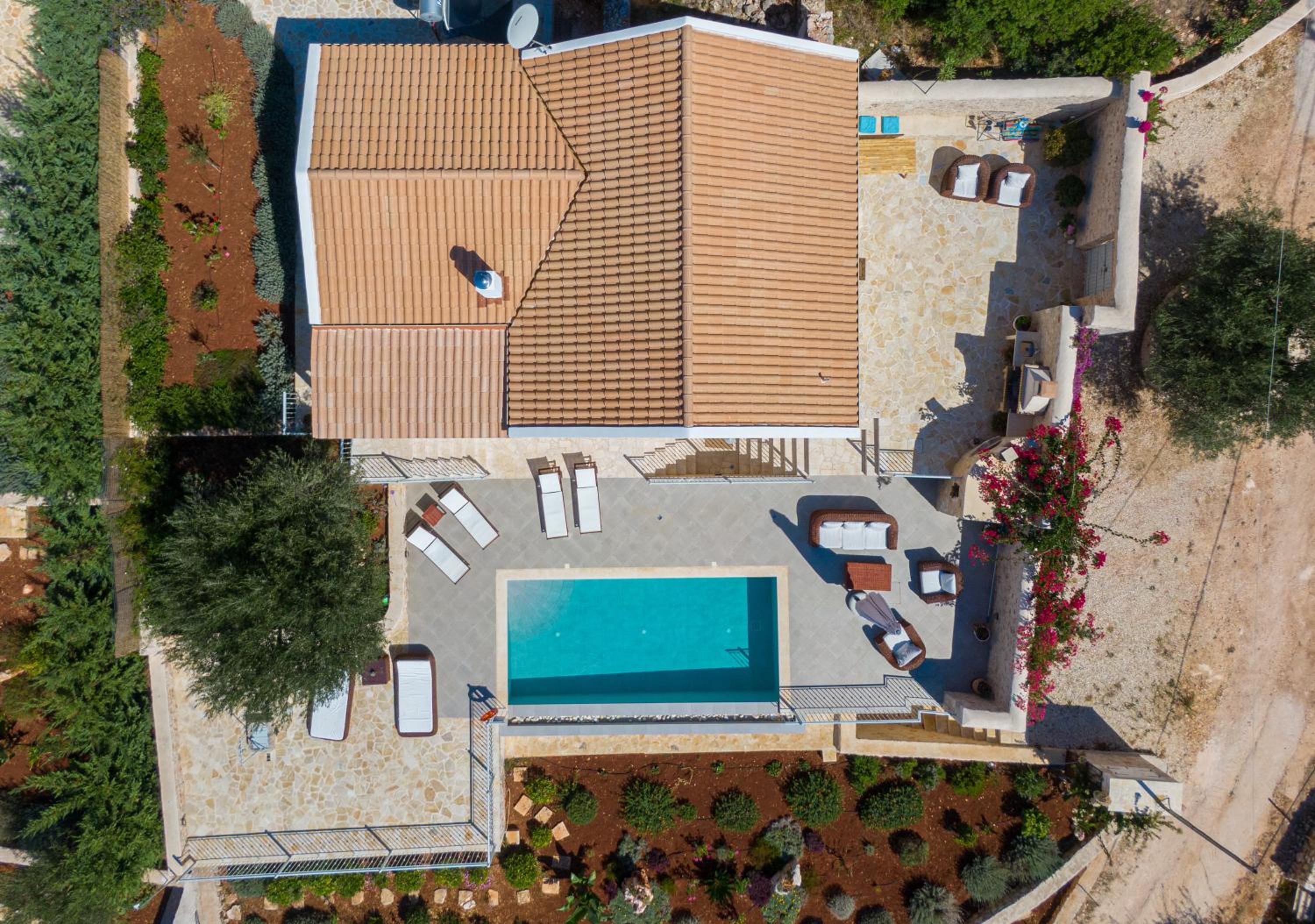 Fiscardo Luxury Stone Villa Alex ,with sunset view!