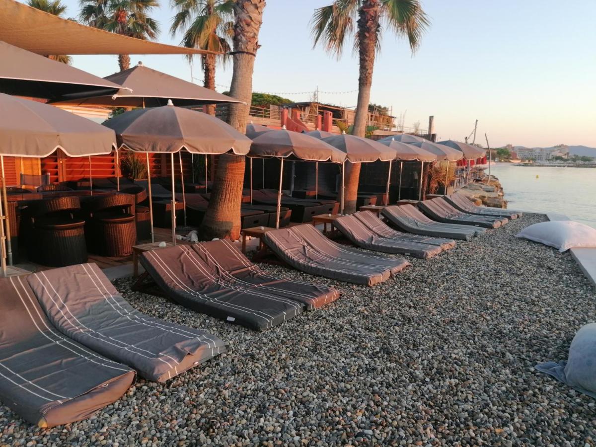 outdoor BBQ area
