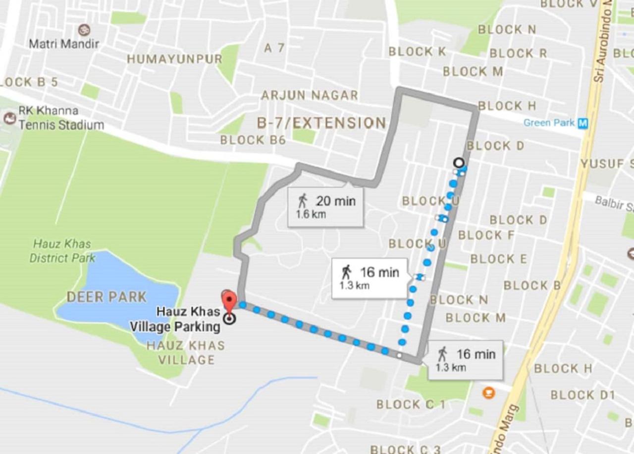 BluO Classic Studio - Green Park Hauz Khas Village view 2