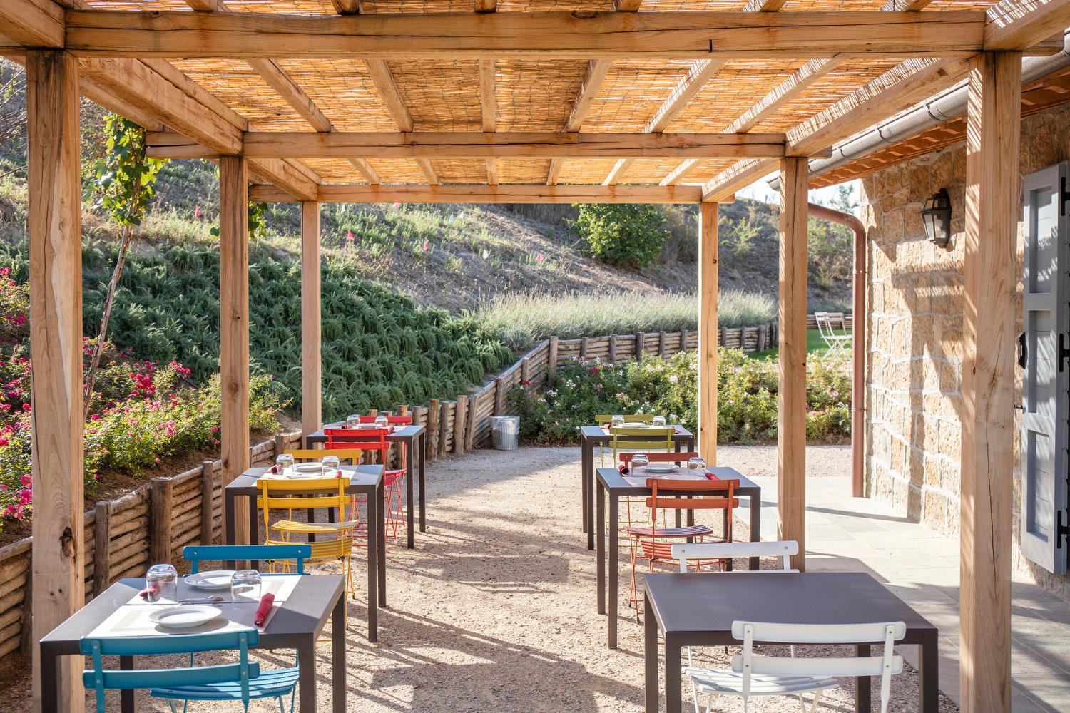 outdoor BBQ area