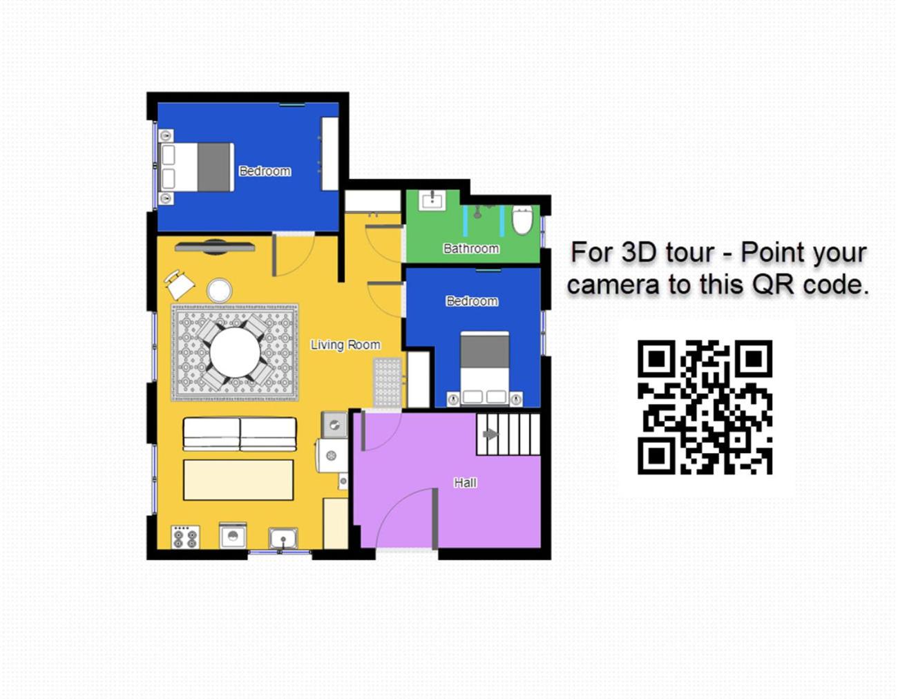 aday - 2 bedroom with modern kitchen and free parking view 5