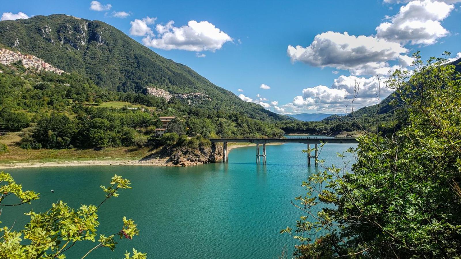 Village on the lake