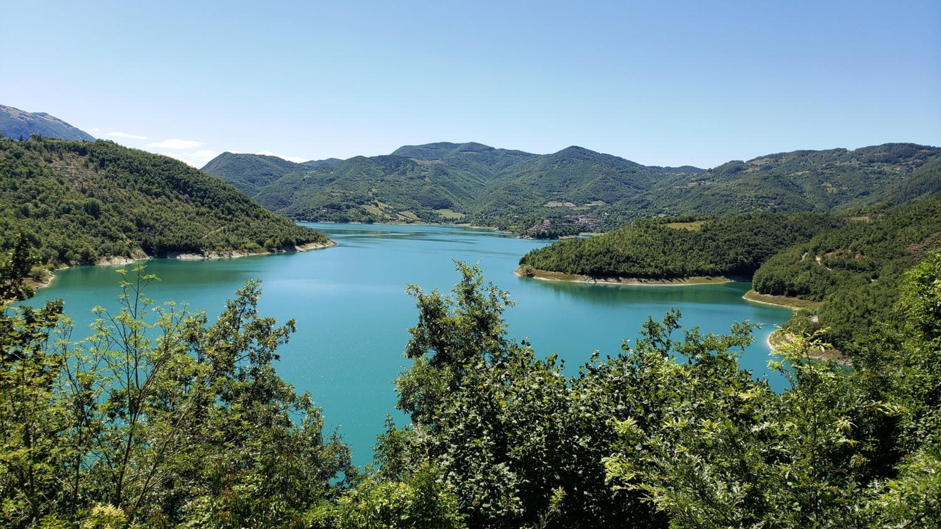 Village on the lake