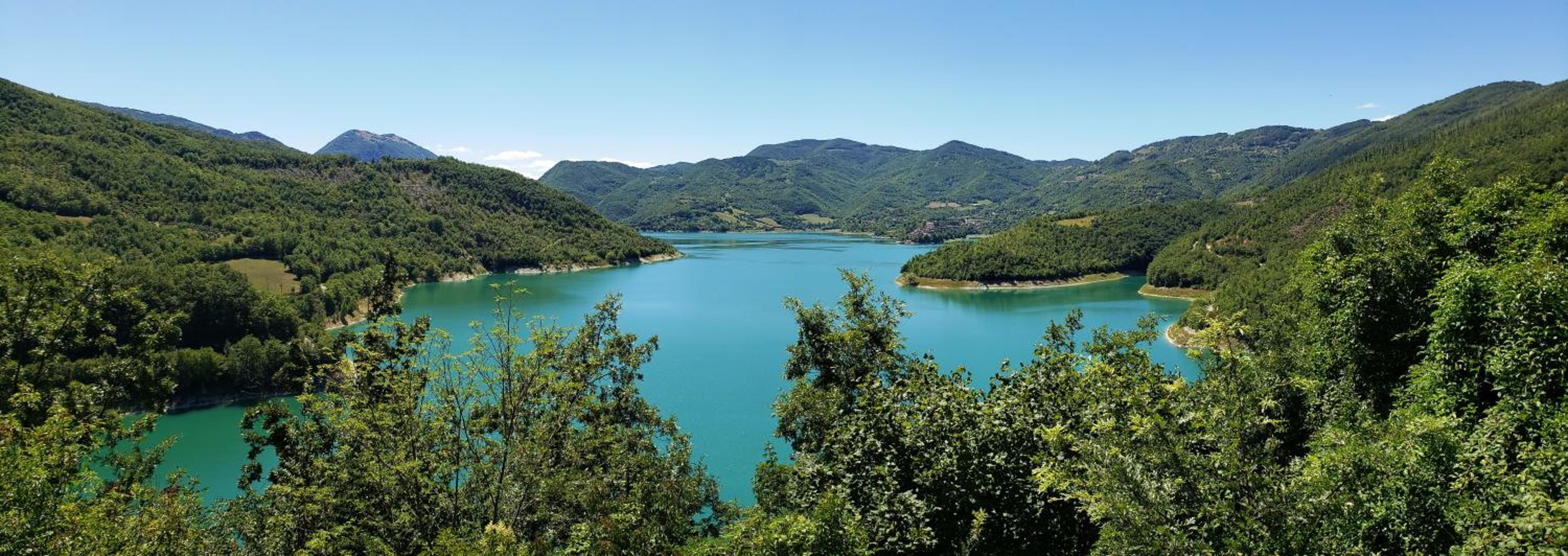 Village on the lake