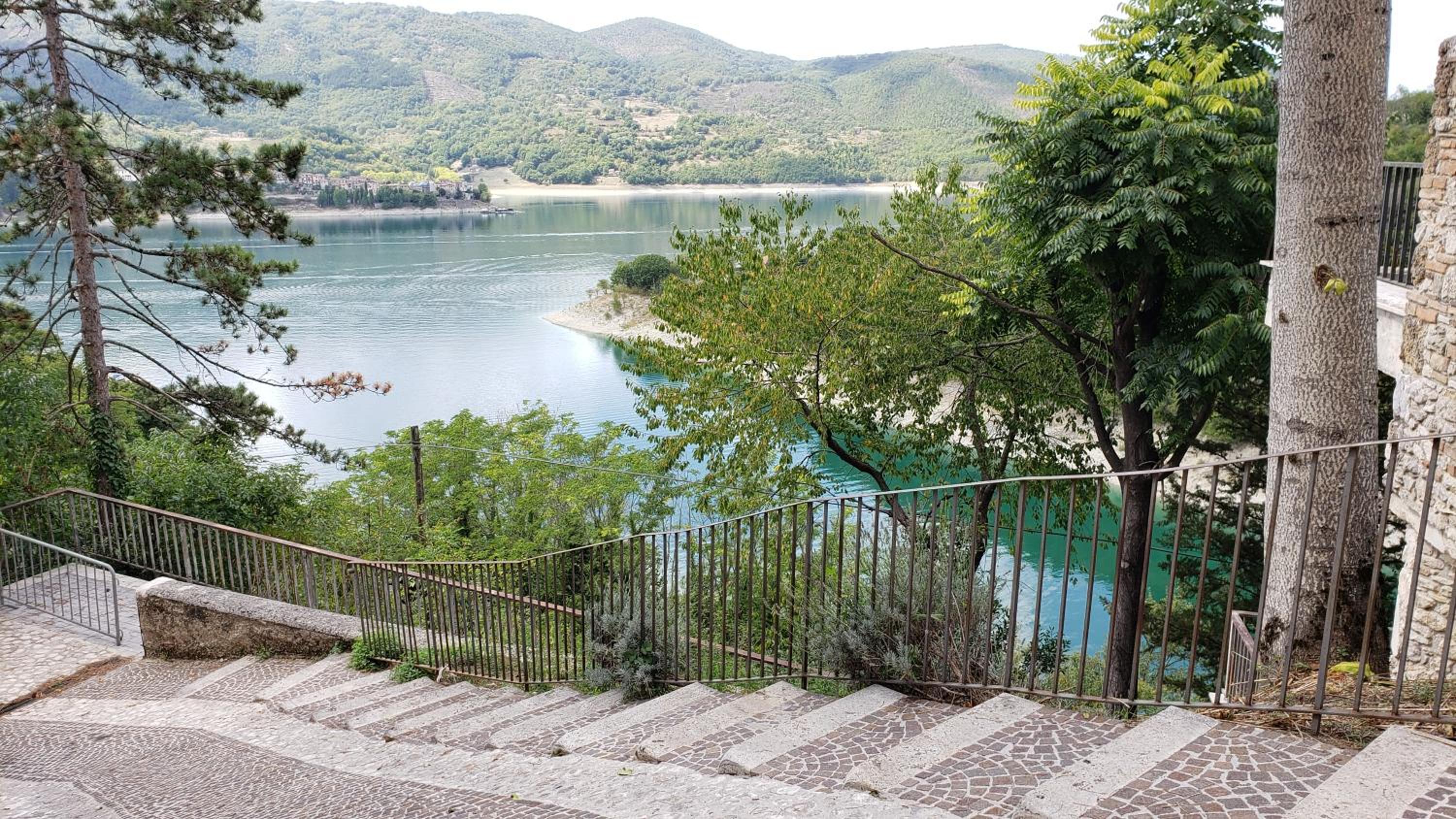 Village on the lake
