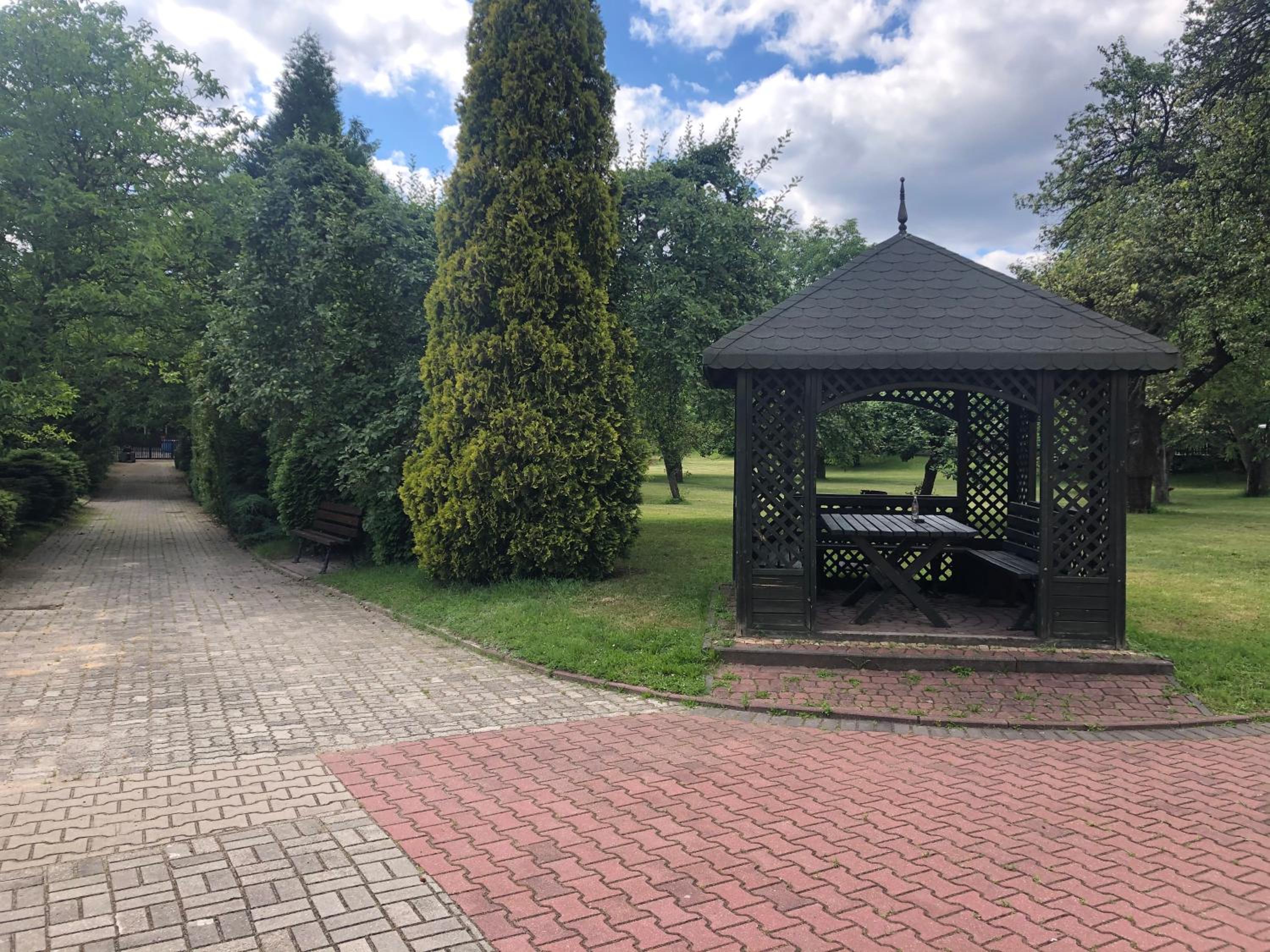 outdoor BBQ area