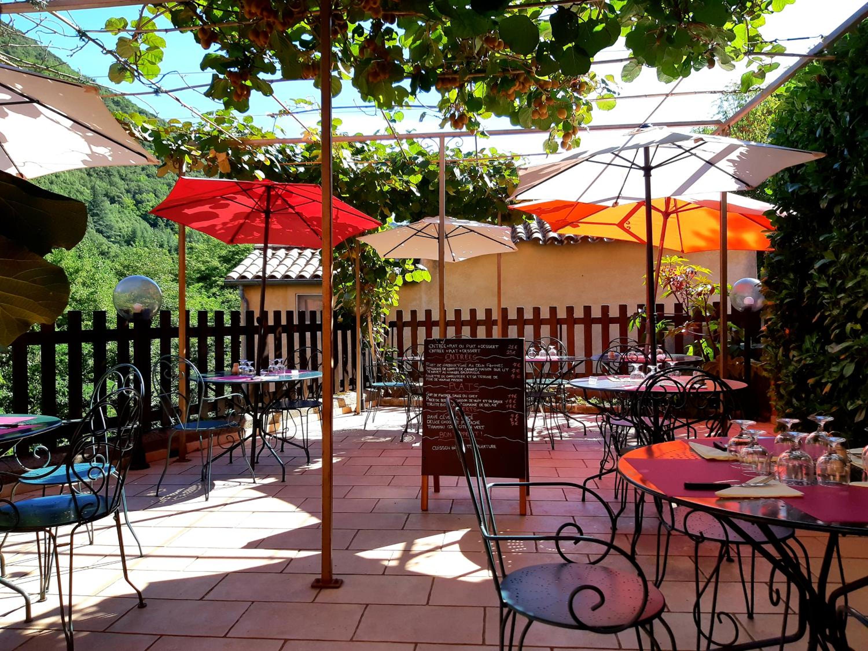 outdoor BBQ area