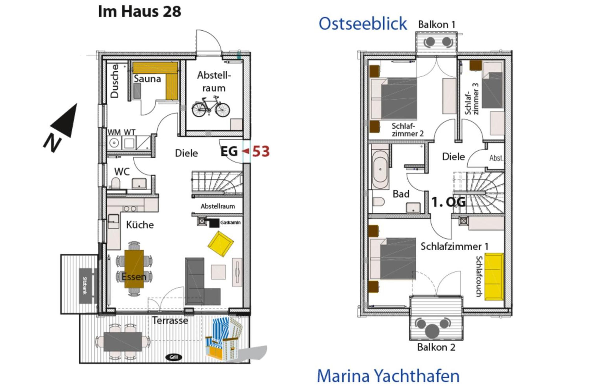 Ostsee - Maisonette - Appartement Nr 53 