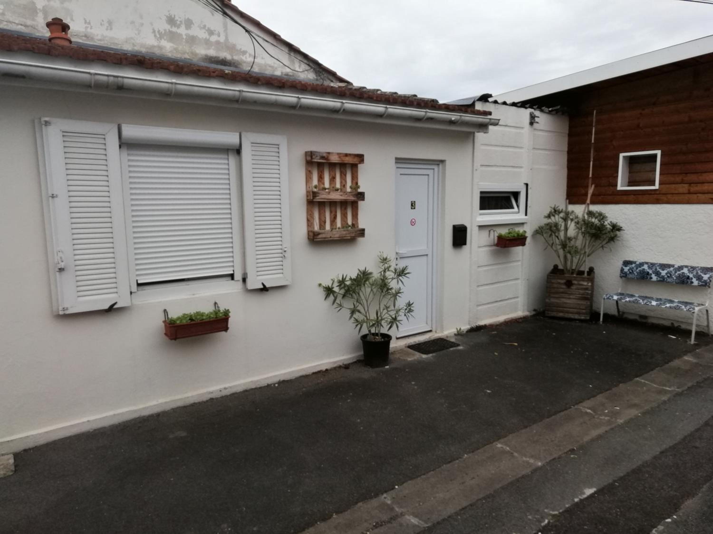 outdoor BBQ area