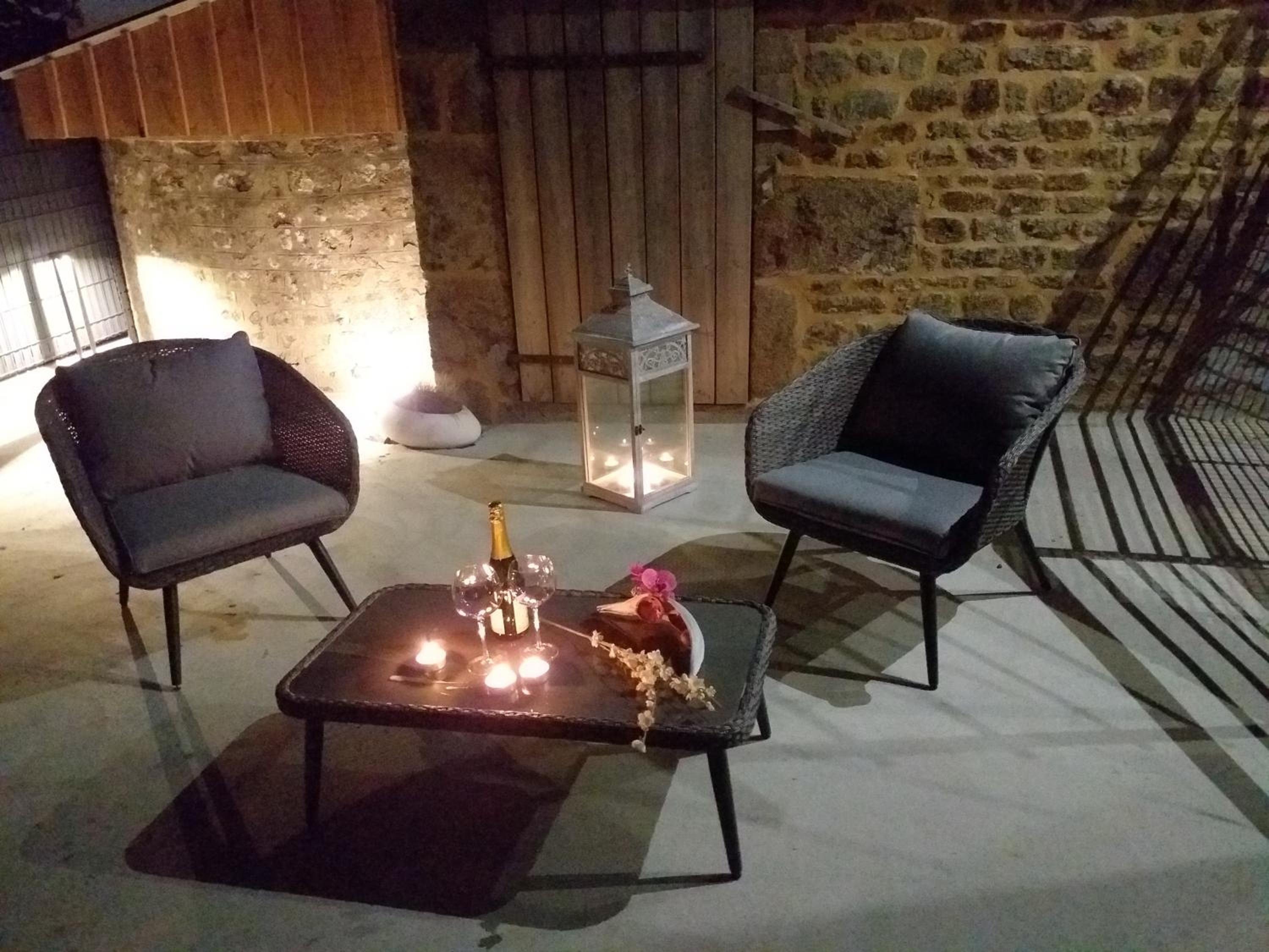 outdoor BBQ area