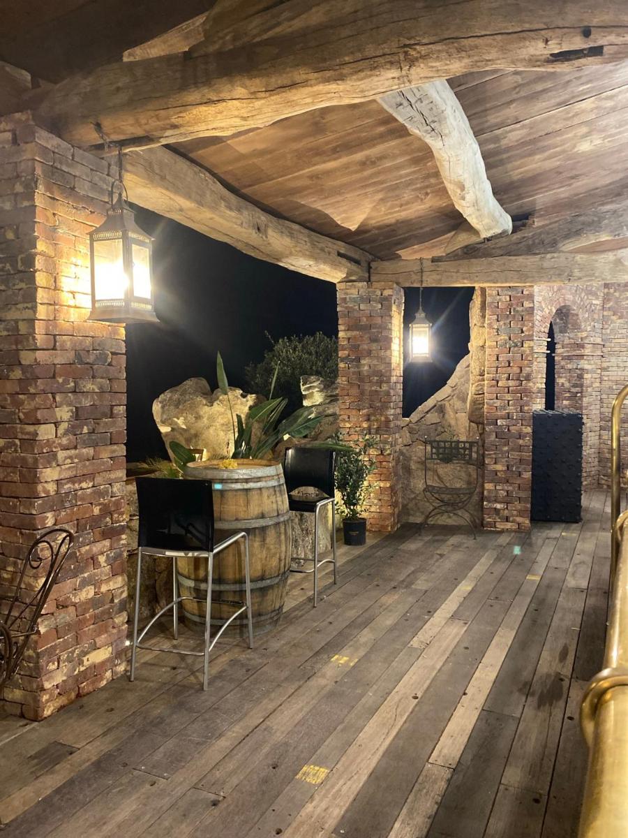outdoor BBQ area
