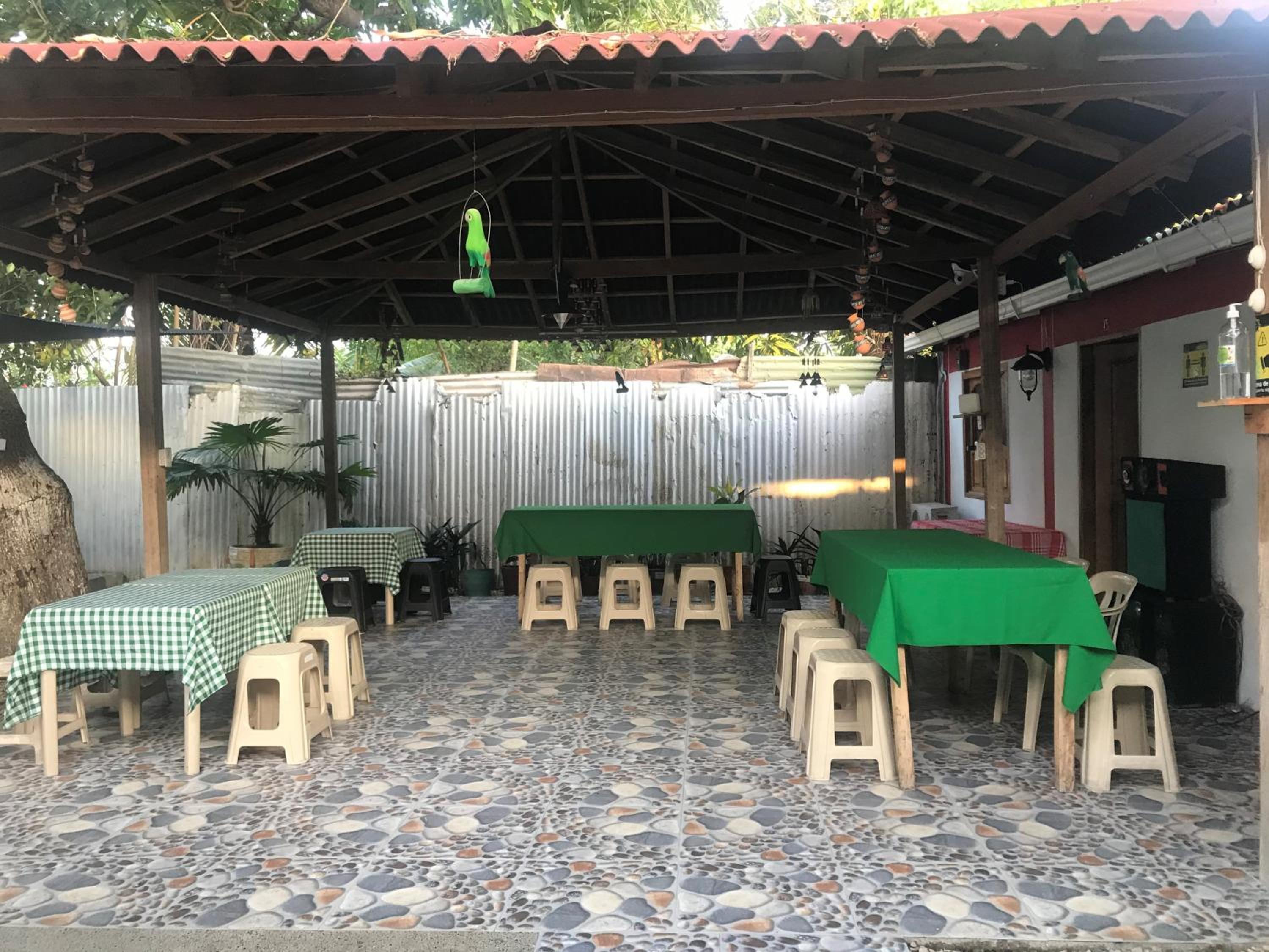 outdoor BBQ area