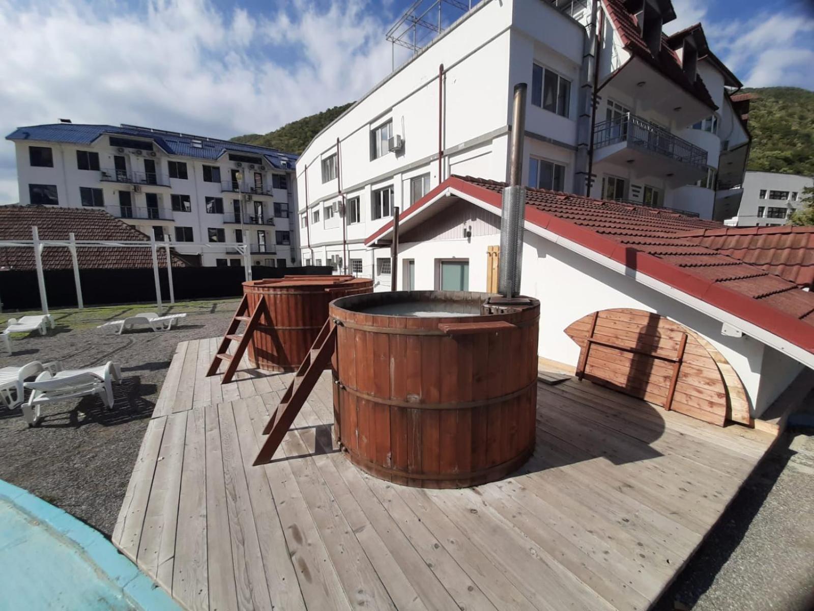 outdoor BBQ area