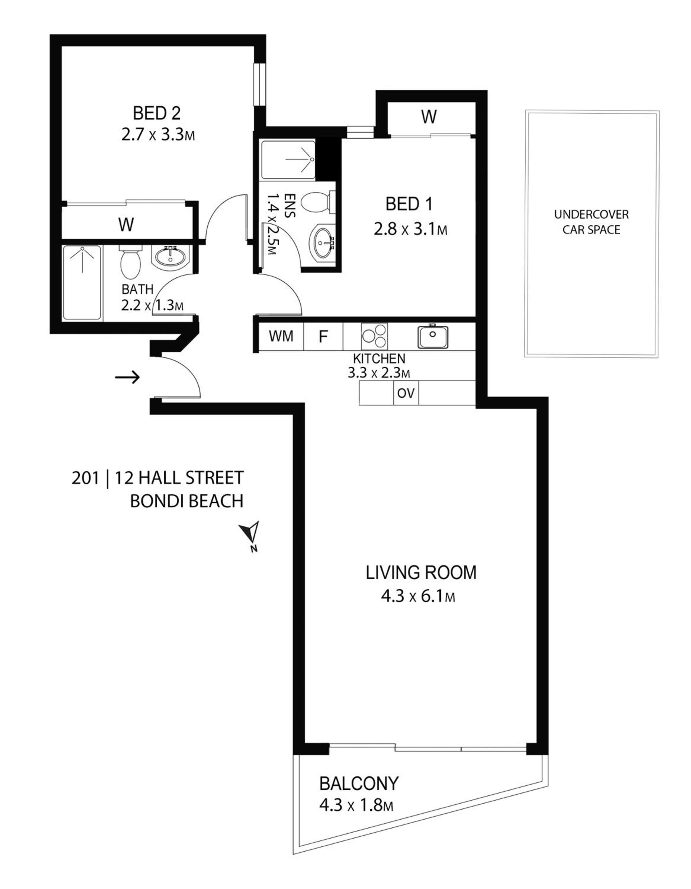 Premium Bondi Beach 2 Bedroom with Beach view and parking