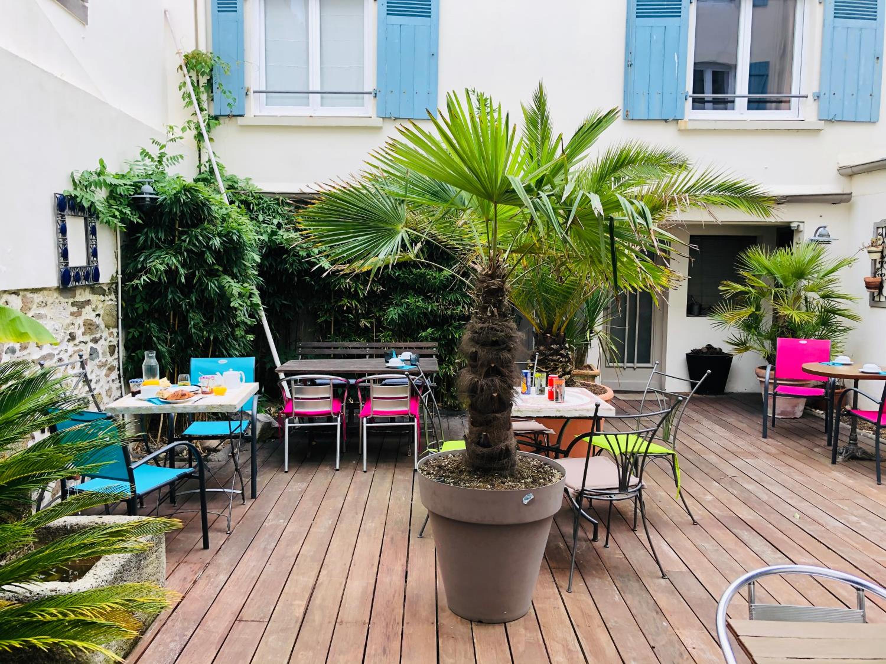 outdoor BBQ area