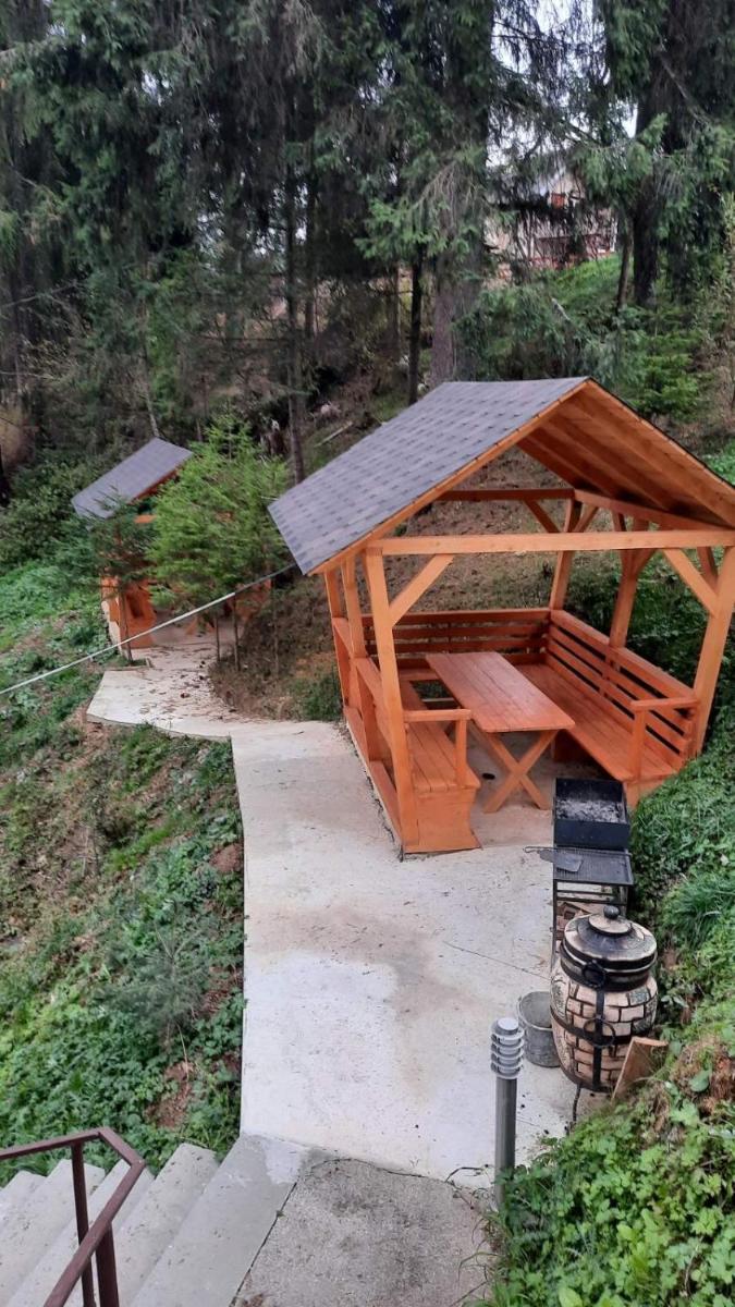 outdoor BBQ area