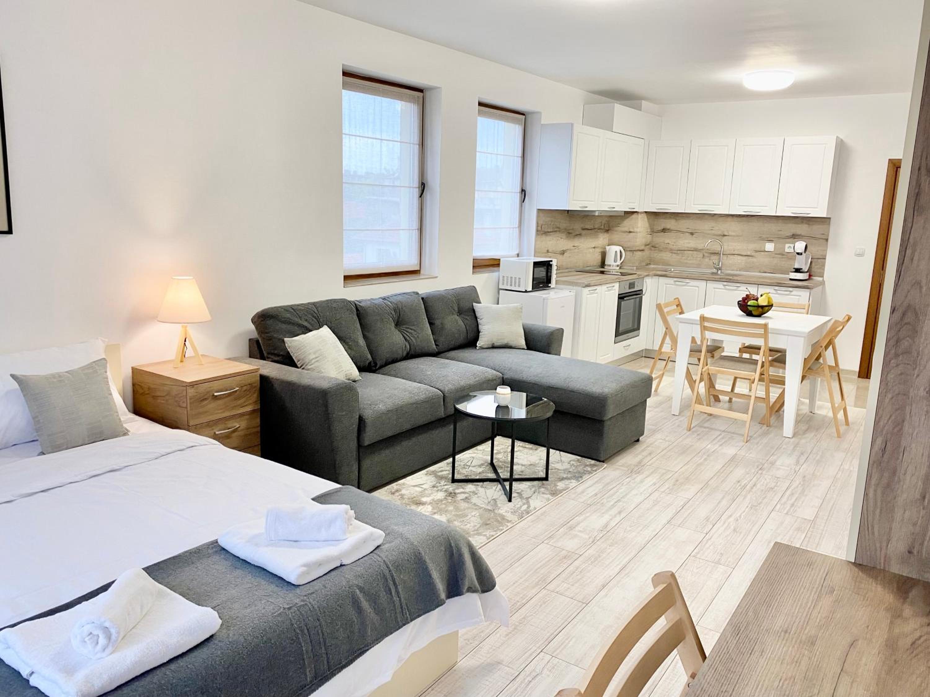 Modern Studio for 4 persons with Fast Wi-fi view 4