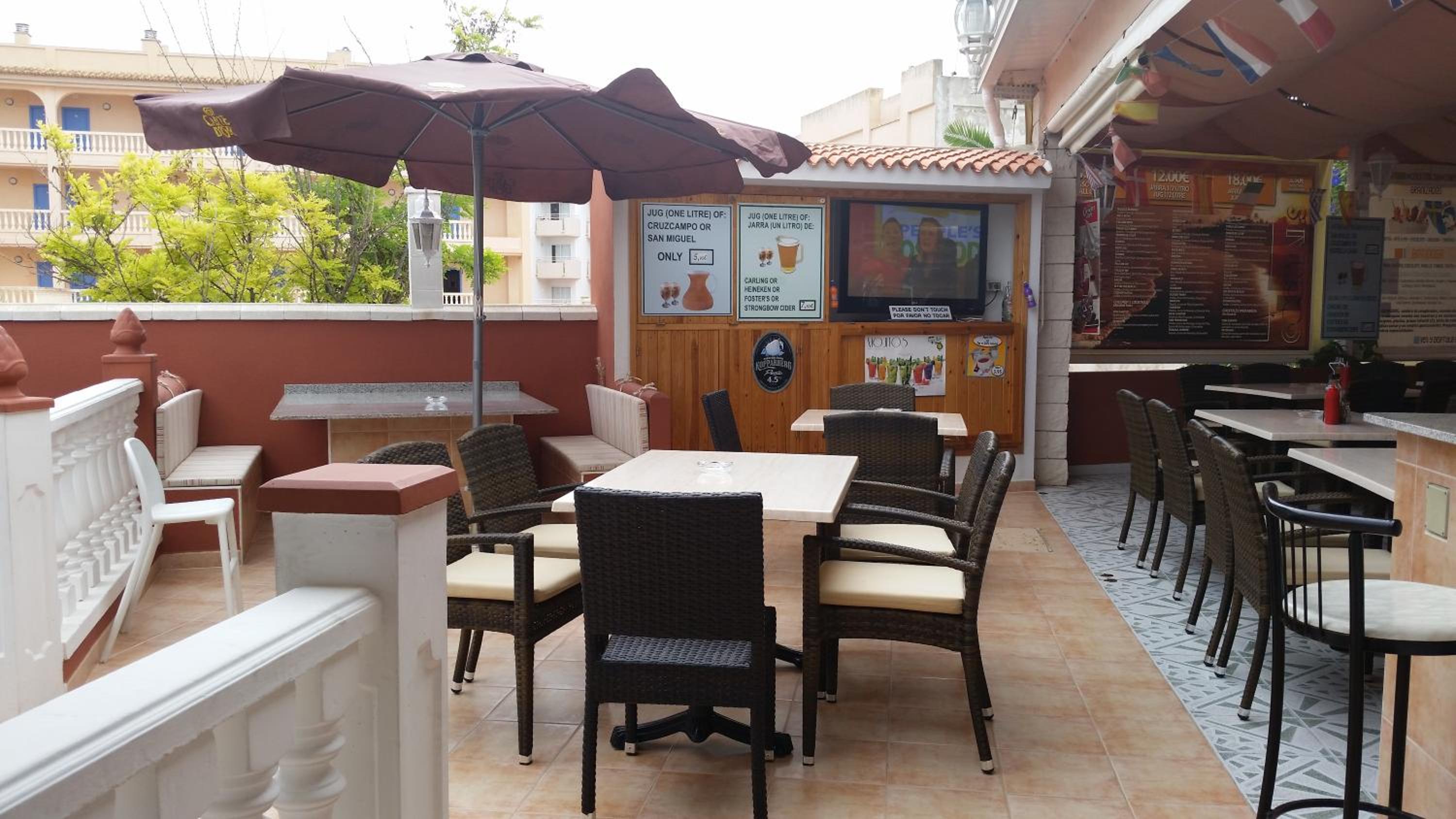 outdoor BBQ area