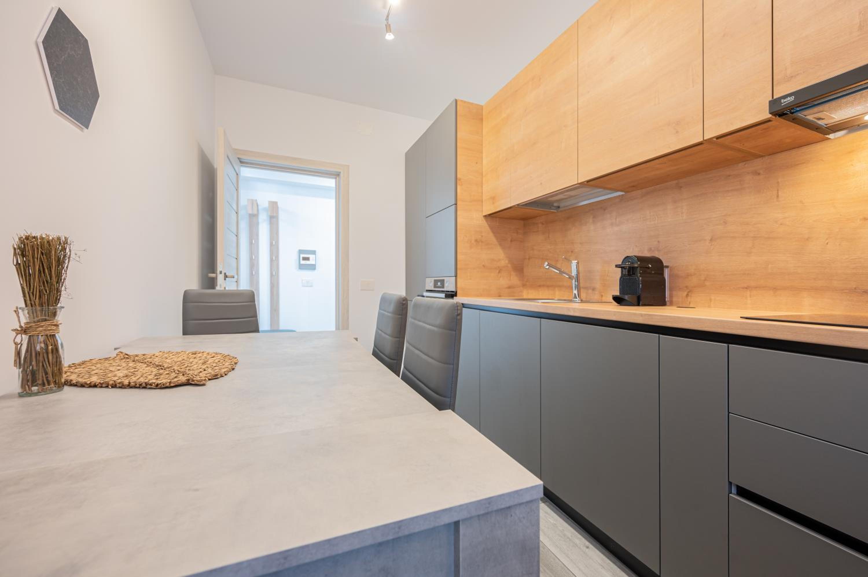 Grey apartments view 2