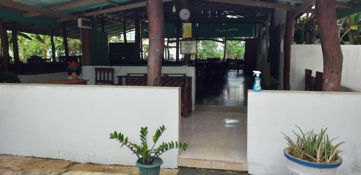 outdoor BBQ area