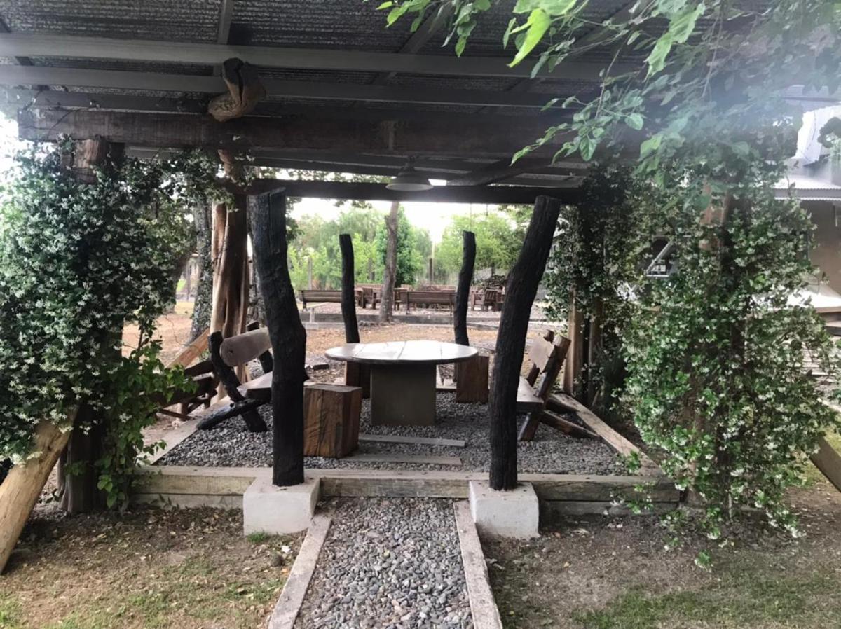 outdoor BBQ area