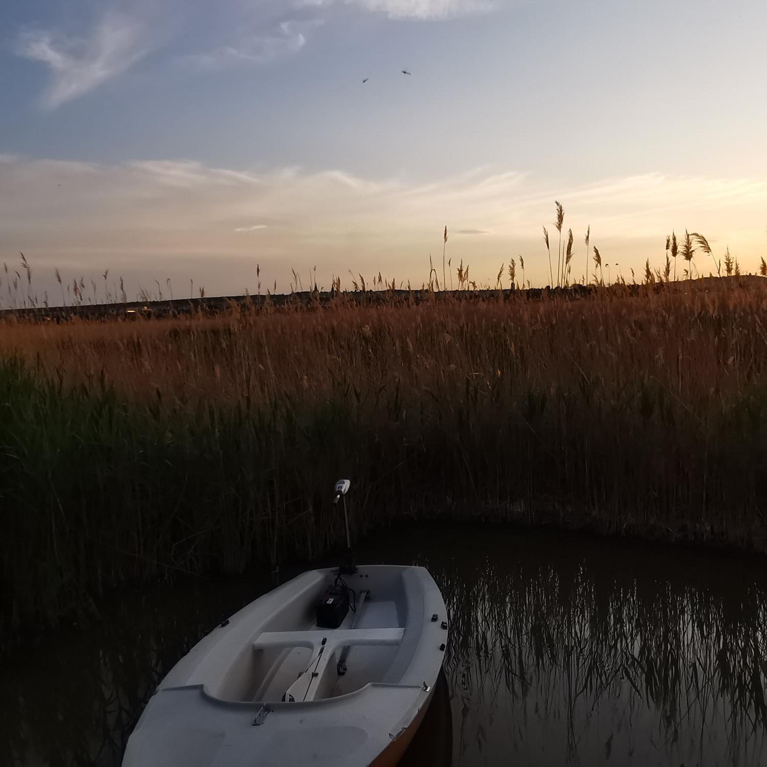 Pfahlbau Sunset I Toplage Elektroboot inklusive
