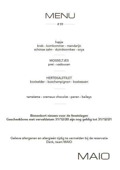 MAIO B&B en Dinner