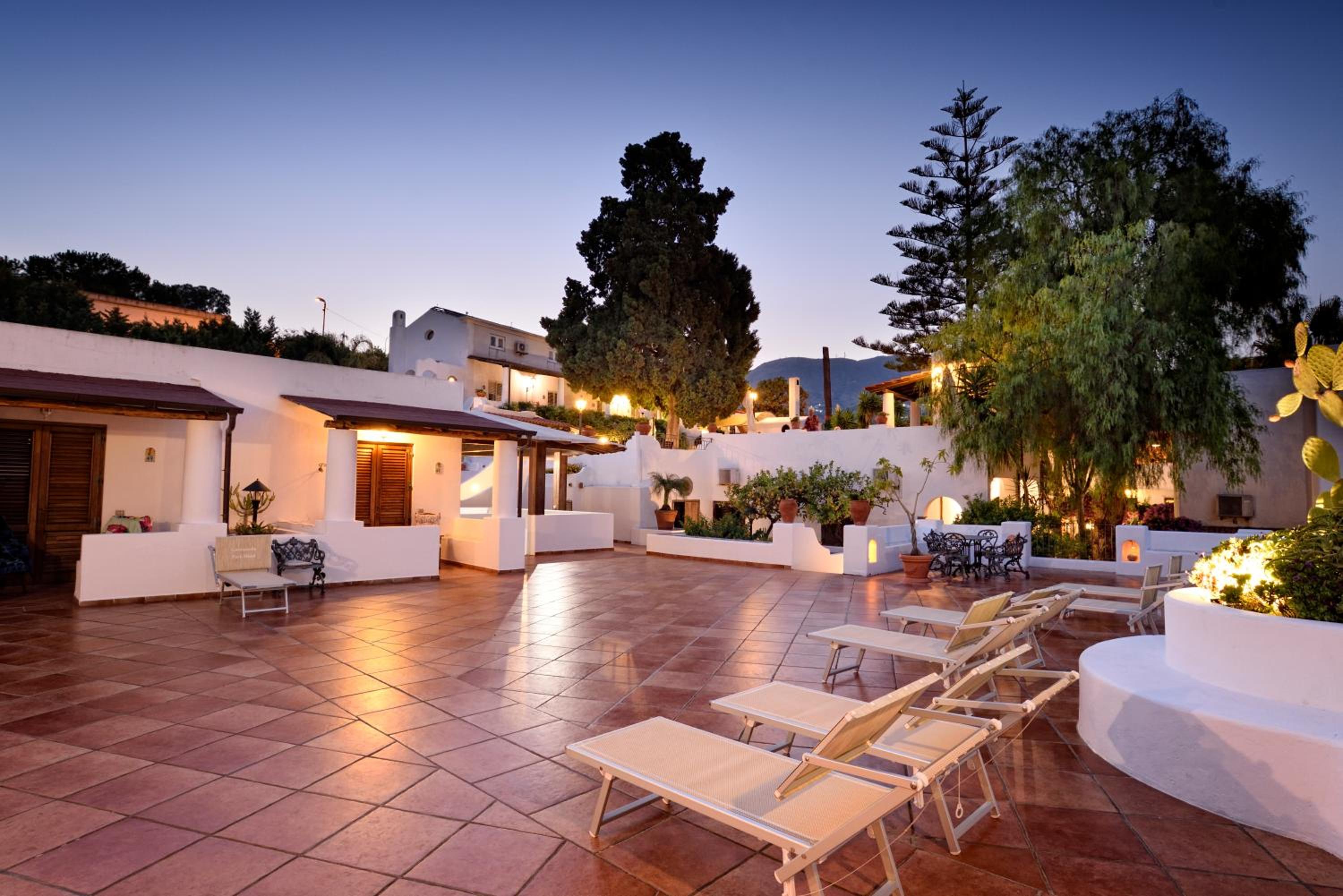 outdoor BBQ area