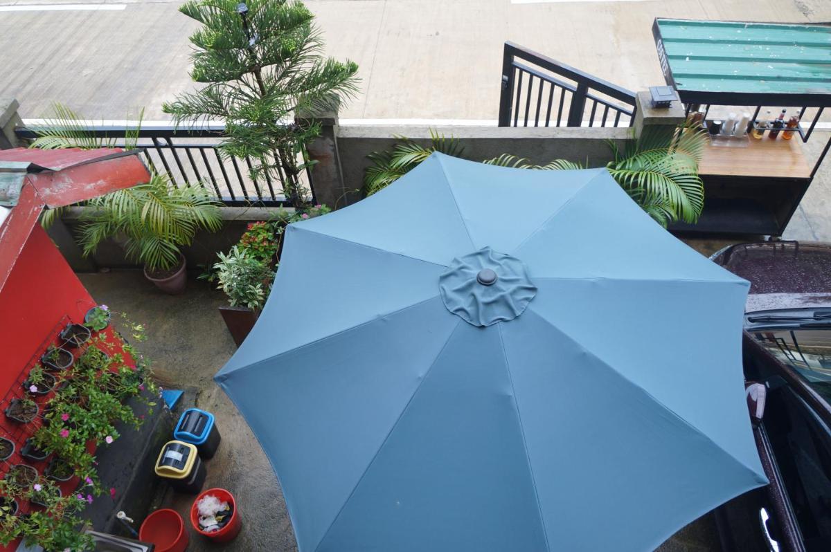 outdoor BBQ area