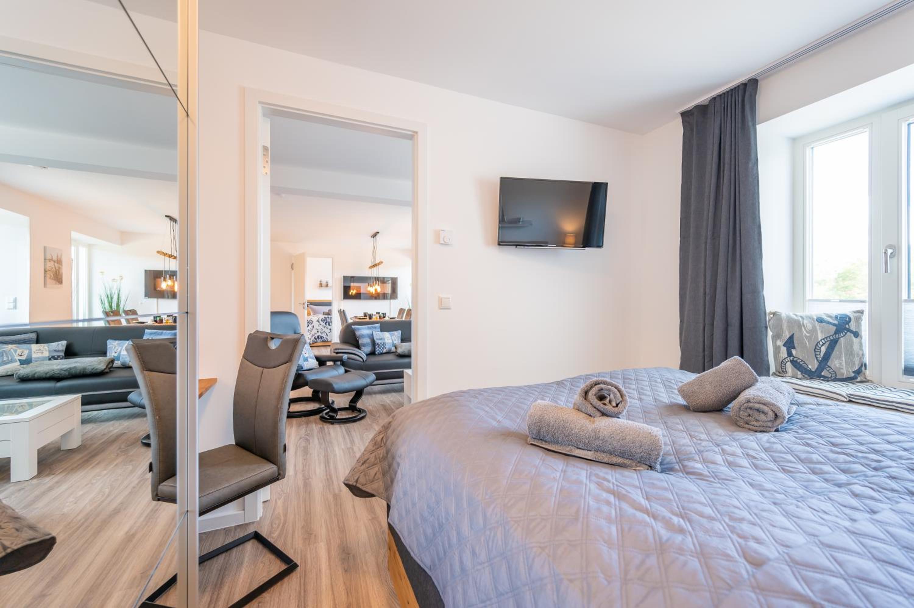 Prora - Ferienwohnung mit Sauna, Balkon, Meerblick, Waschmaschine - Meerlust
