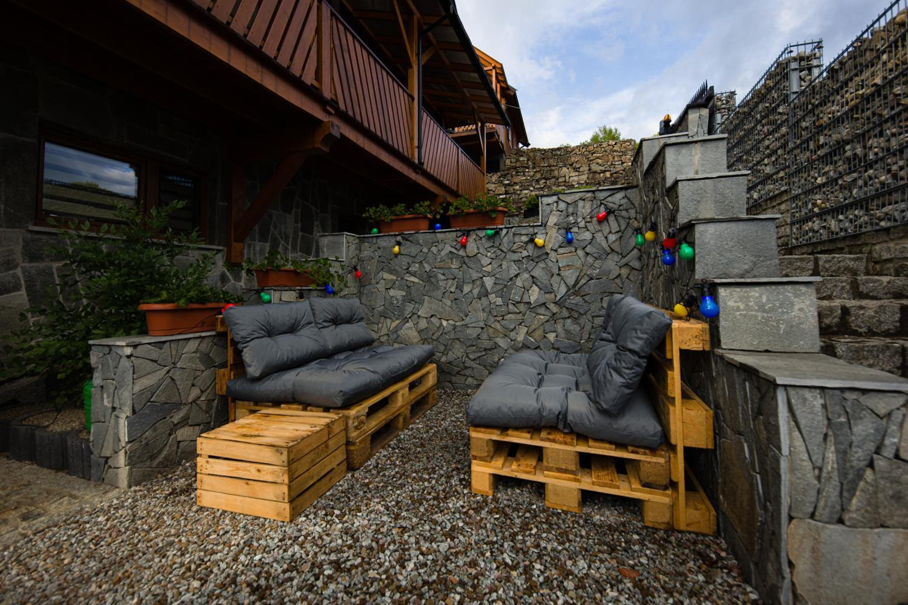 outdoor BBQ area