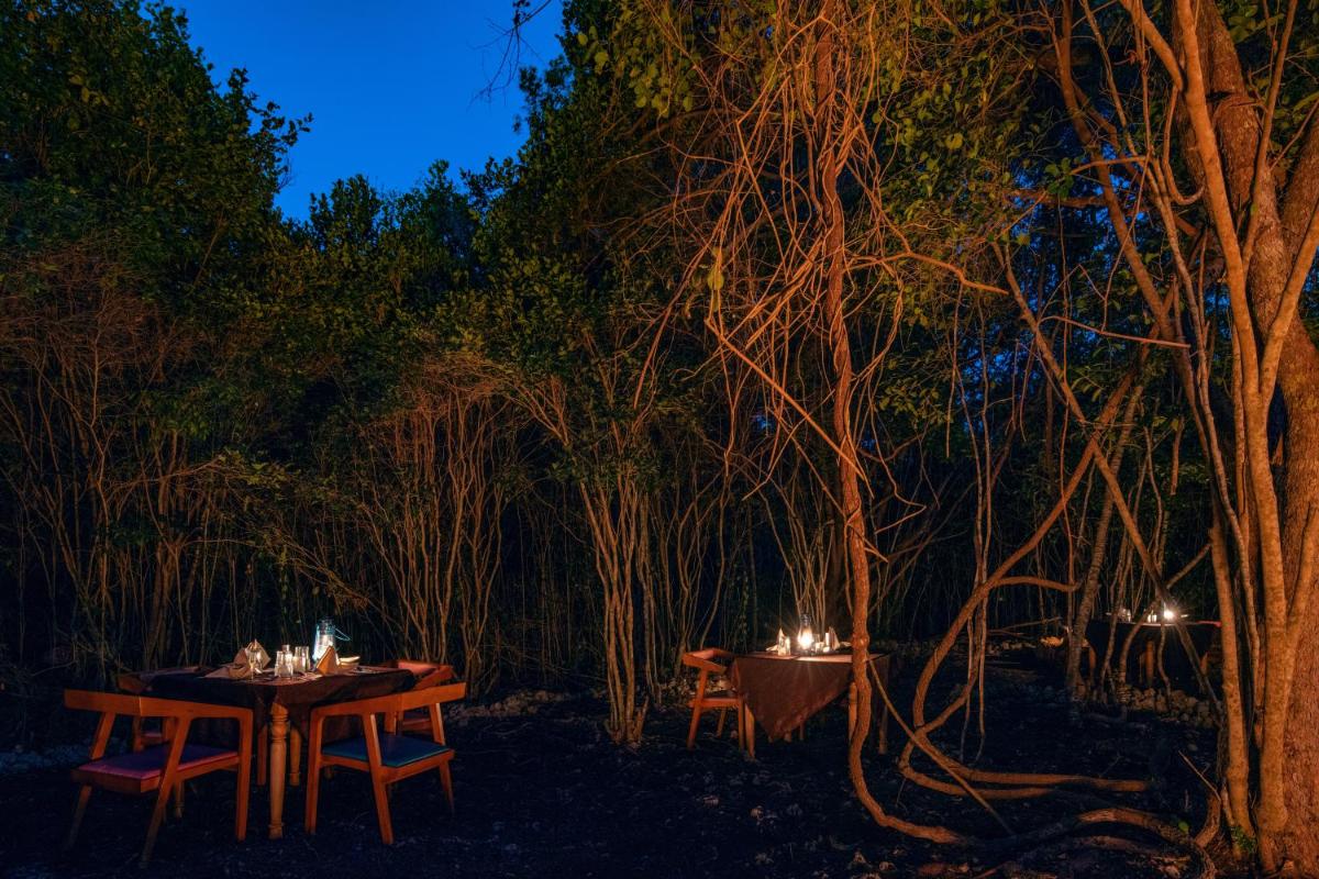 outdoor BBQ area