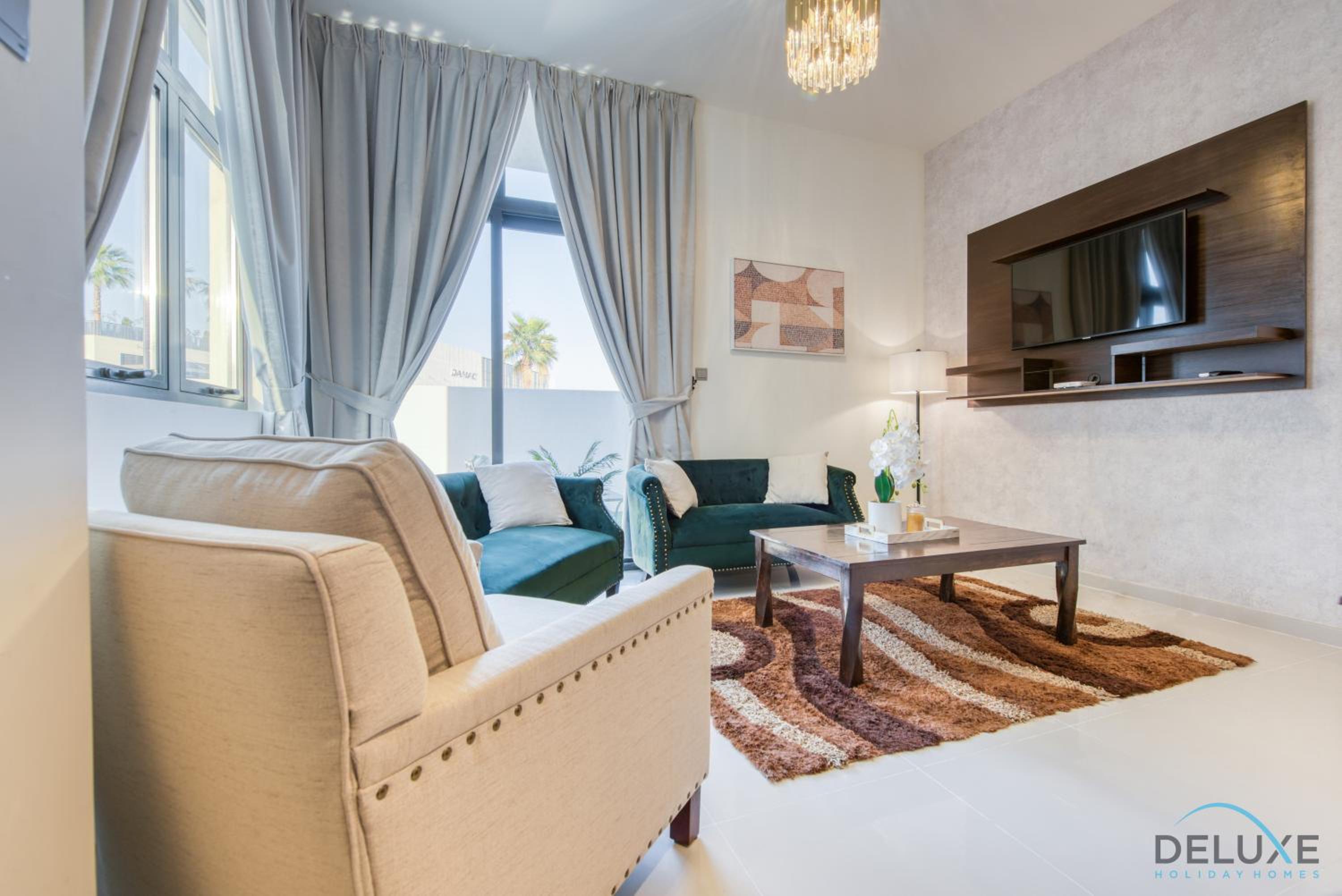 Extensive 3BR Townhouse at Janusia Damac Hills 2 by Deluxe Holiday Homes