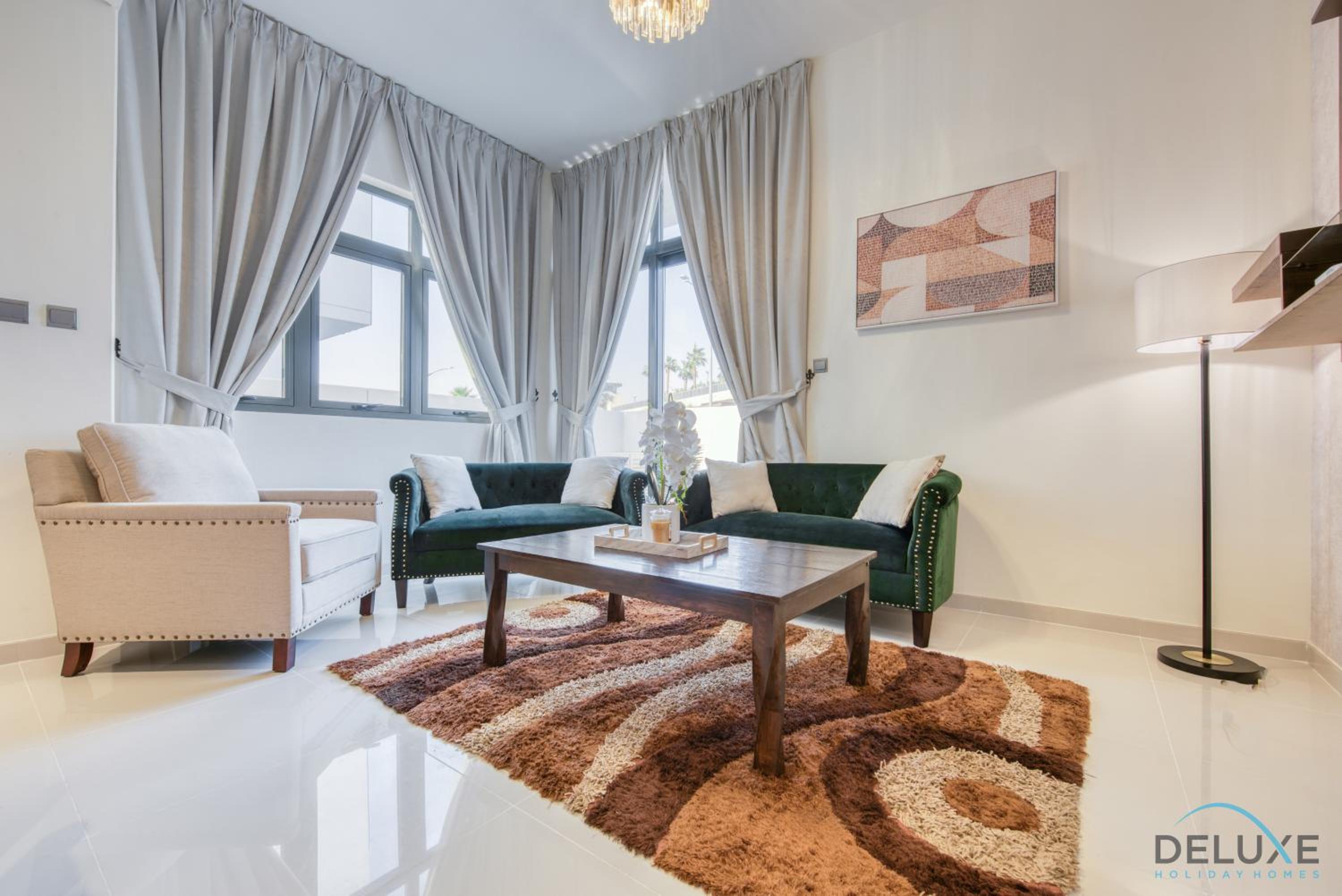 Extensive 3BR Townhouse at Janusia Damac Hills 2 by Deluxe Holiday Homes