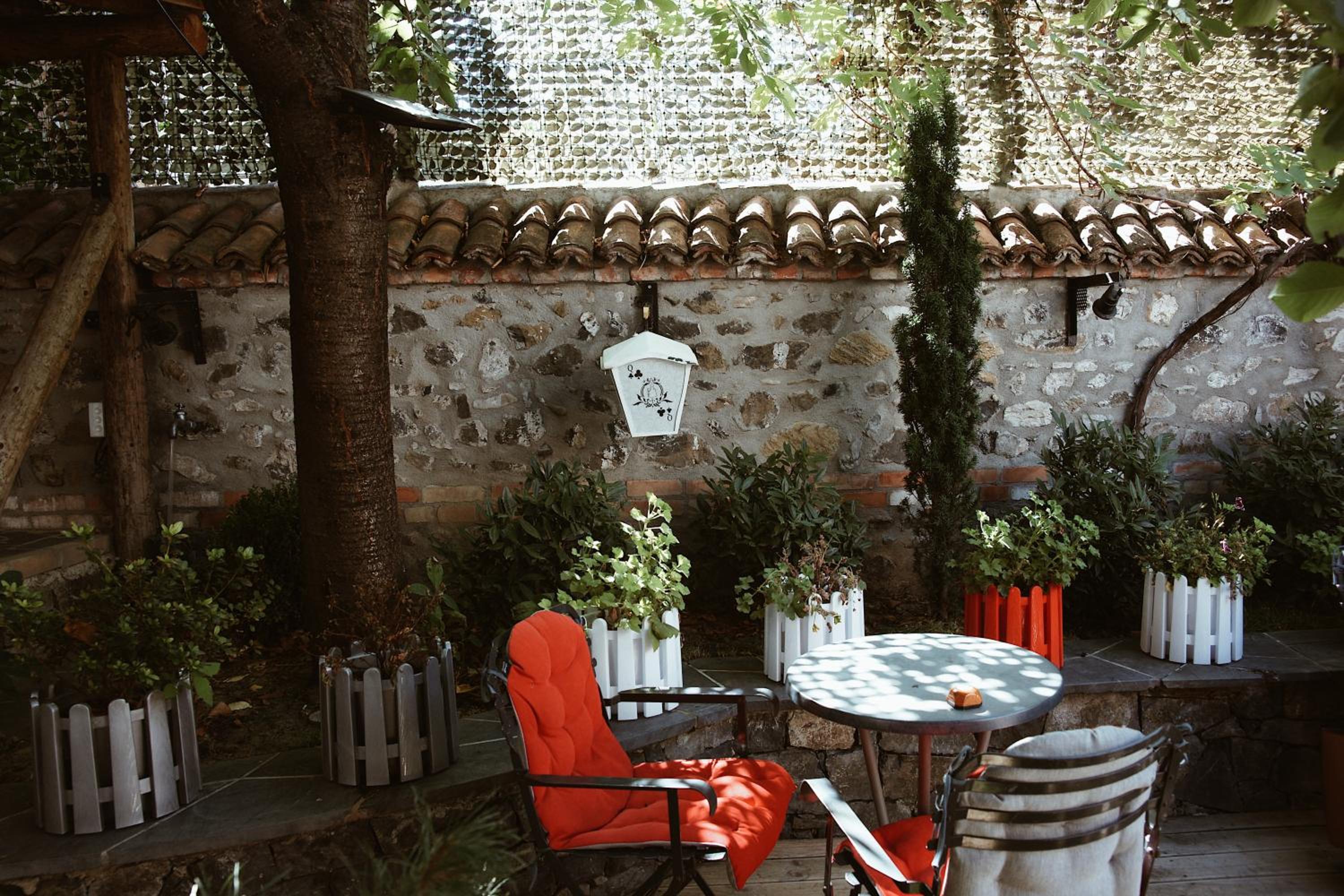outdoor BBQ area