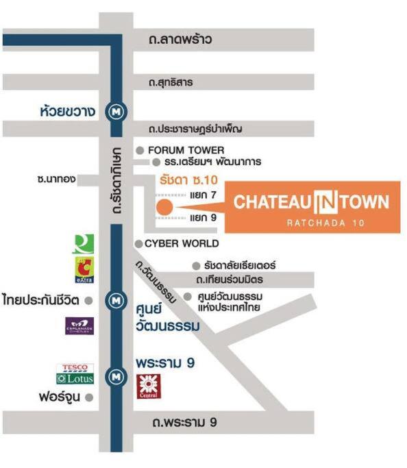 Penthouses 2Bedrooms @MRT Huai Khwang 会说中文