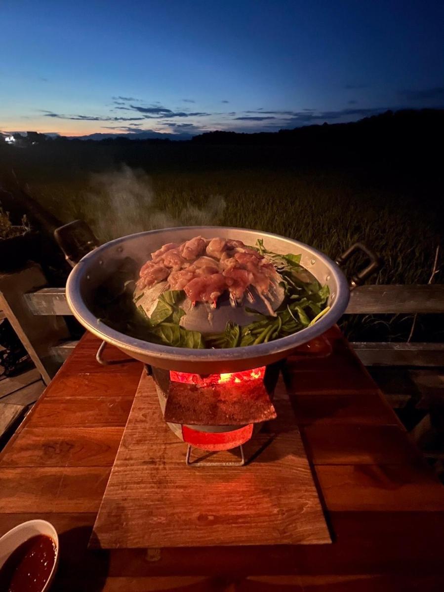 outdoor BBQ area