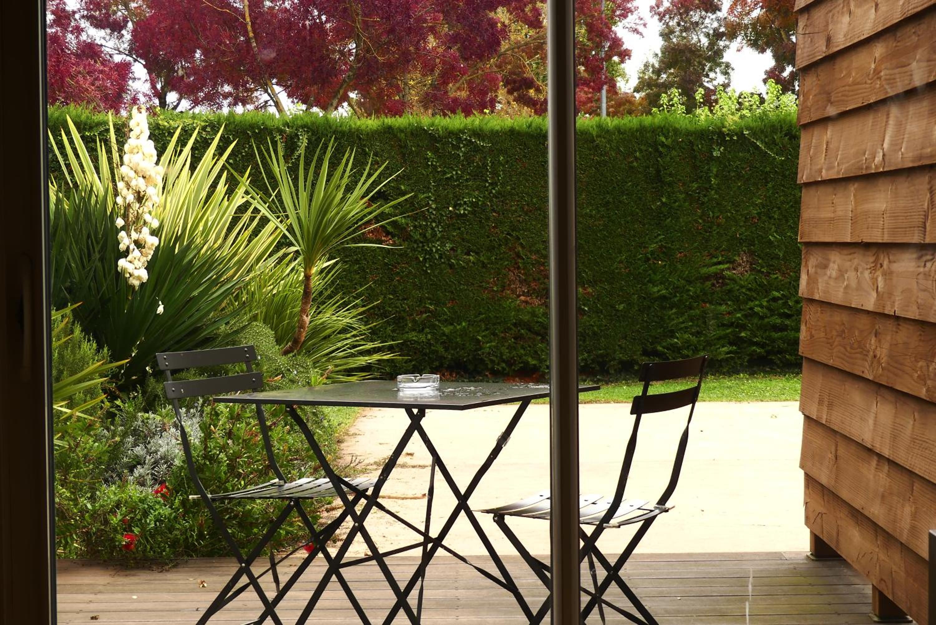 outdoor BBQ area