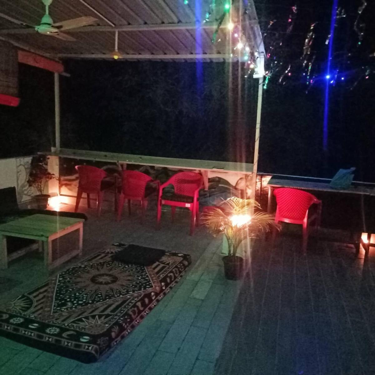 outdoor BBQ area