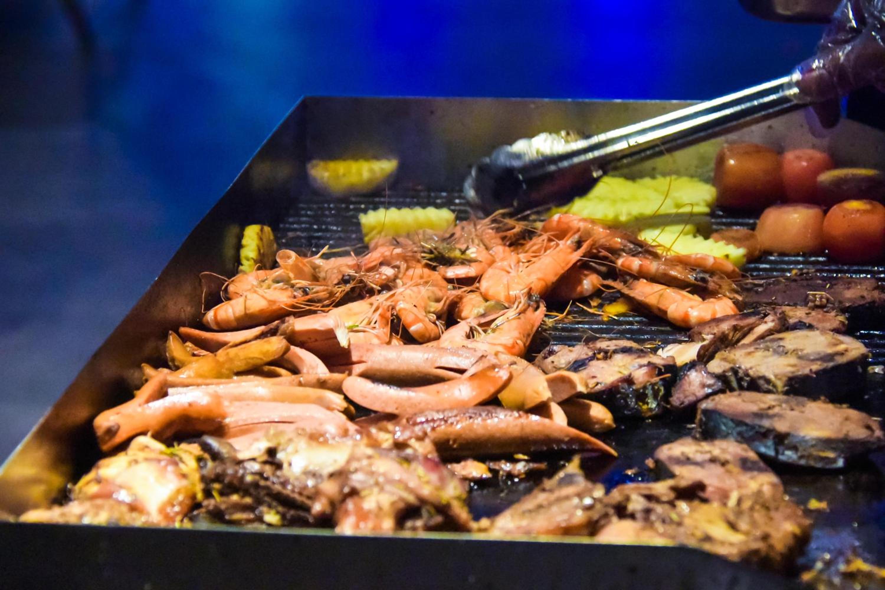 outdoor BBQ area