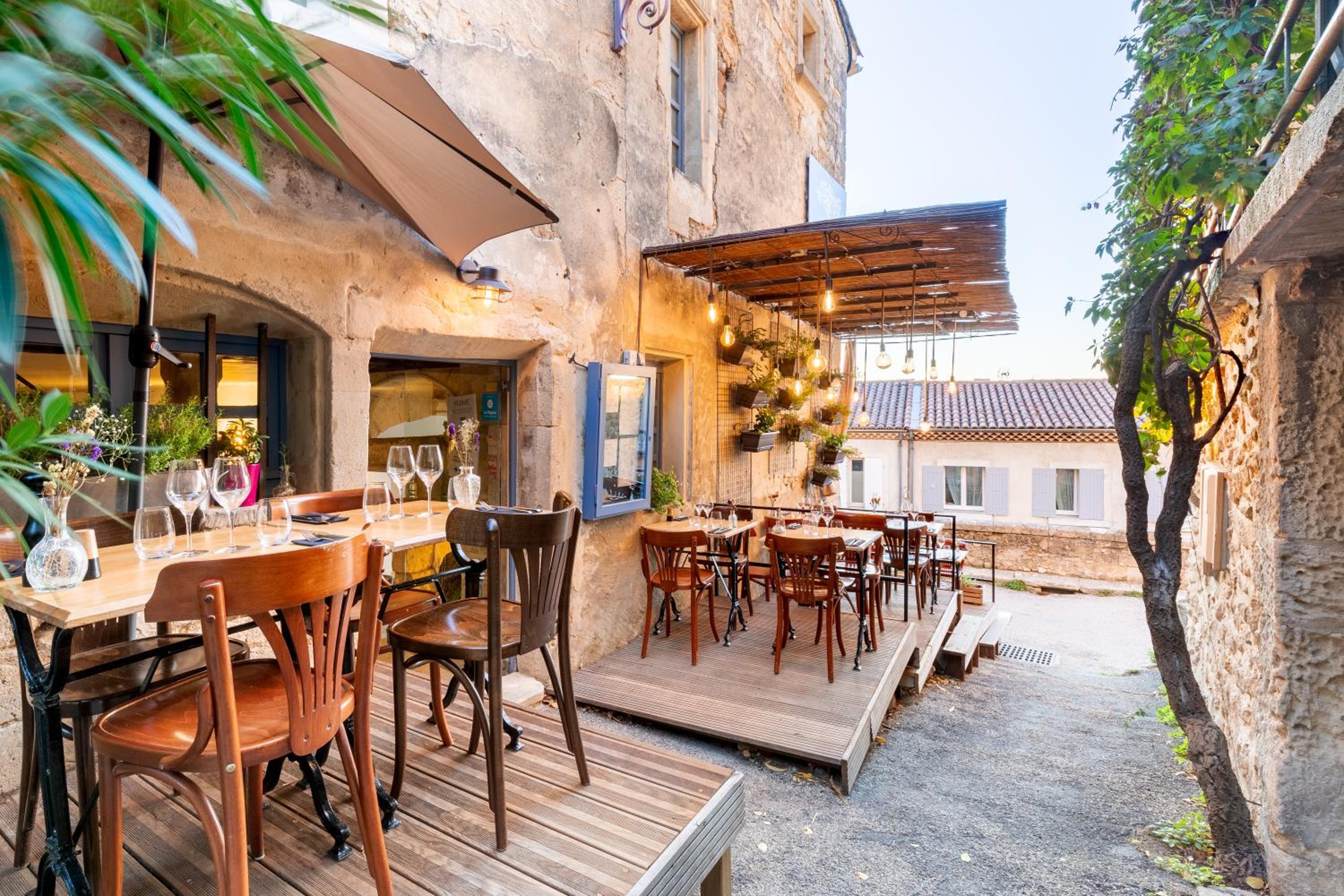 outdoor BBQ area